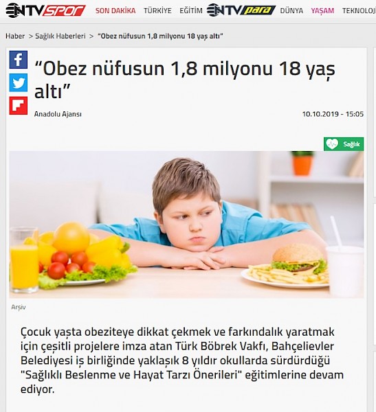 Obez Nüfusun 1.8 Milyonu 18 Yaş Altında