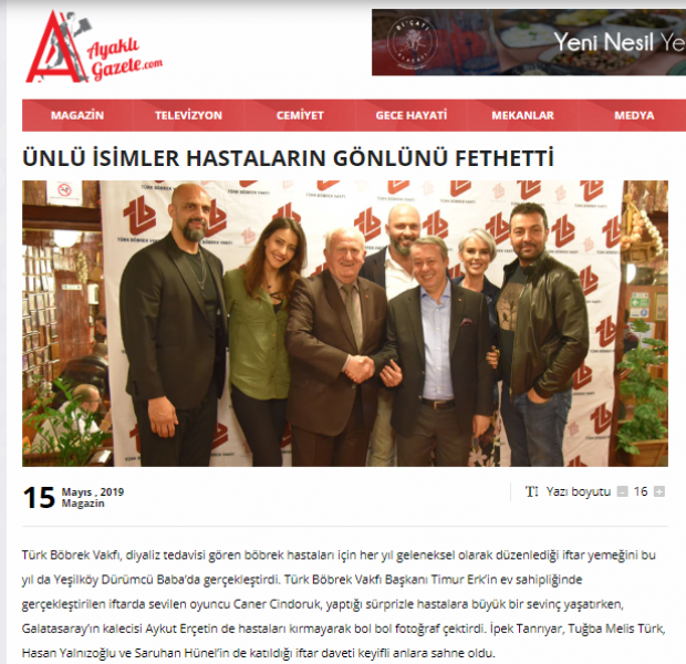 ÜNLÜ İSİMLER HASTALARIN GÖNLÜNÜ FETHETTİ