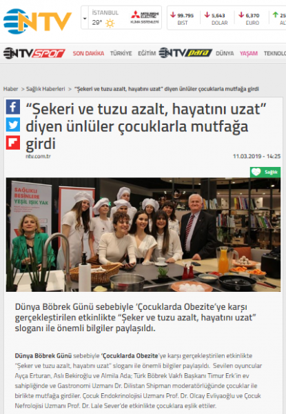 “Şekeri ve tuzu azalt, hayatını uzat” diyen ünlüler çocuklarla mutfağa girdi