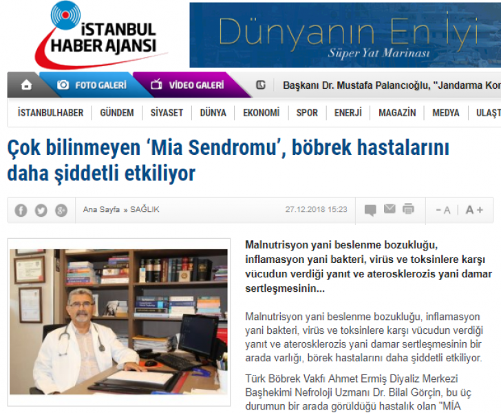 Çok bilinmeyen ‘Mia Sendromu’, böbrek hastalarını daha şiddetli etkiliyor