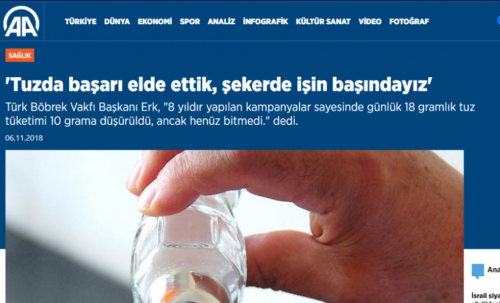 ´Tuzda başarı elde ettik, şekerde işin başındayız´