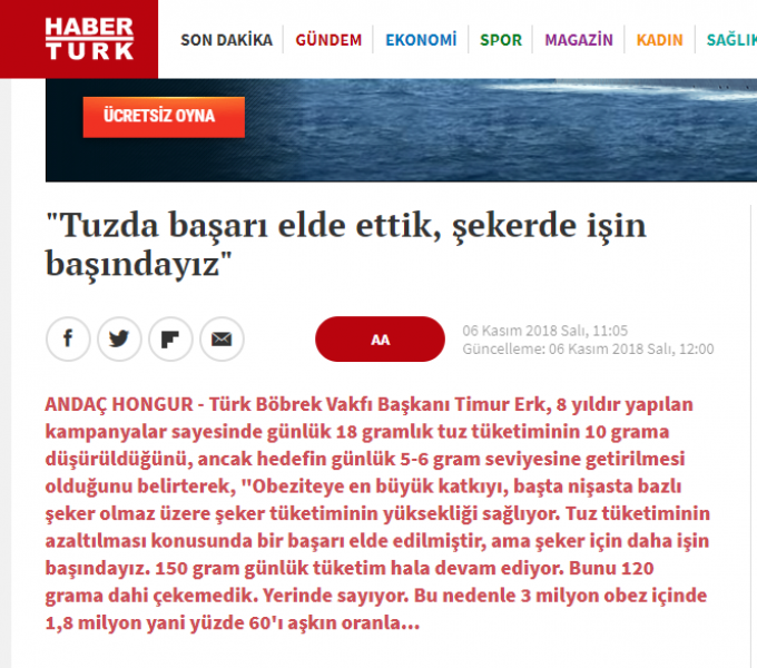 Tuzda başarı elde ettik, şekerde işin başındayız