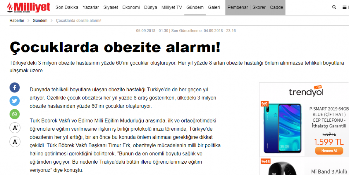 Çocuklarda obezite alarmı!