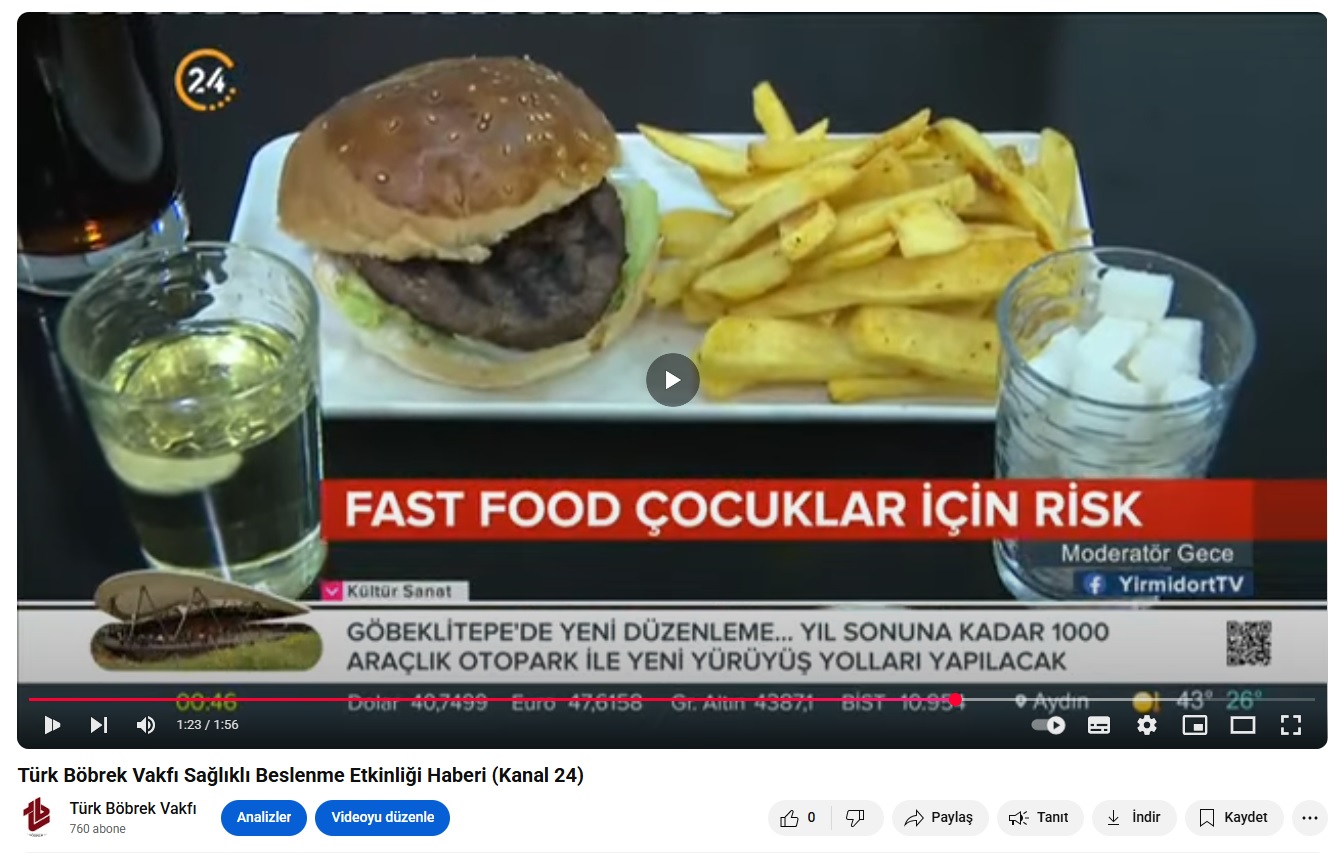 Sağlıklı Beslenme Etkinliği (Kanal24 Haberi)