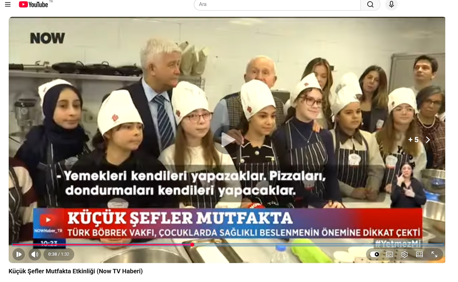 Küçük Şefler Mutfakta Etkinliği (Now TV Haberi)