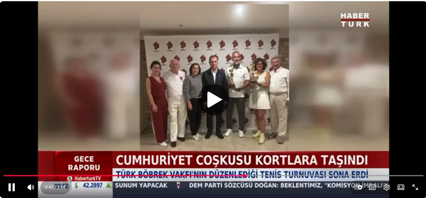 Türk Böbrek Vakfı 3. Cumhuriyet Tenis Turnuvası Haberi (HABERTURK)
