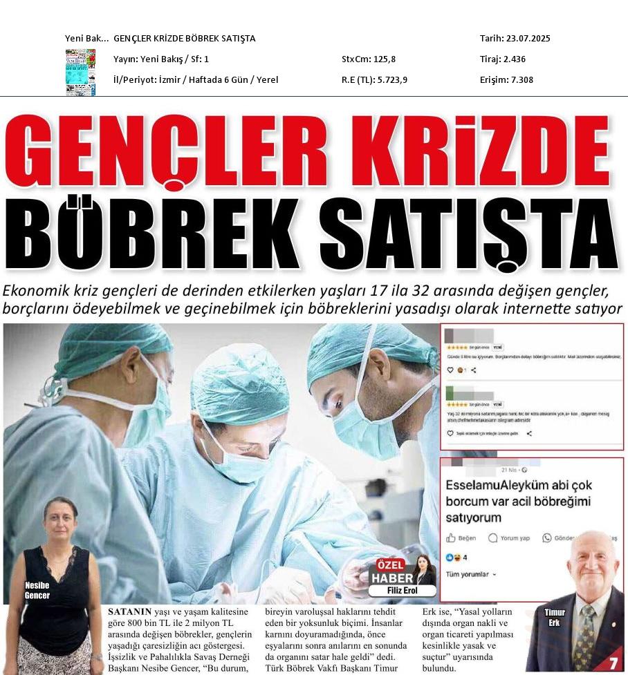 Gençler Krizde Böbrek Satışta