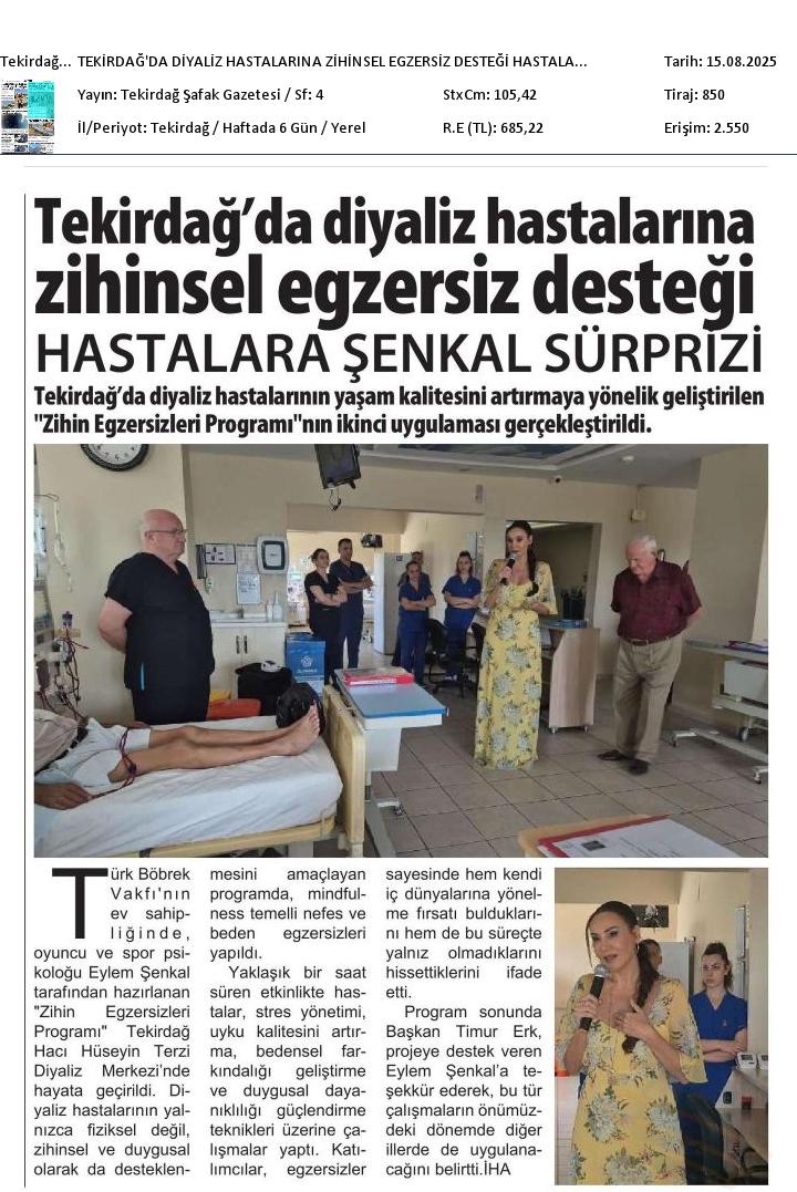 Hastalara Şenkal Süprizi
