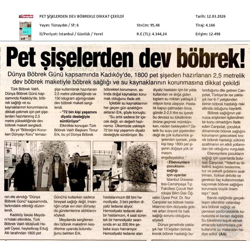 Pet Şişelerden Dev Böbrek