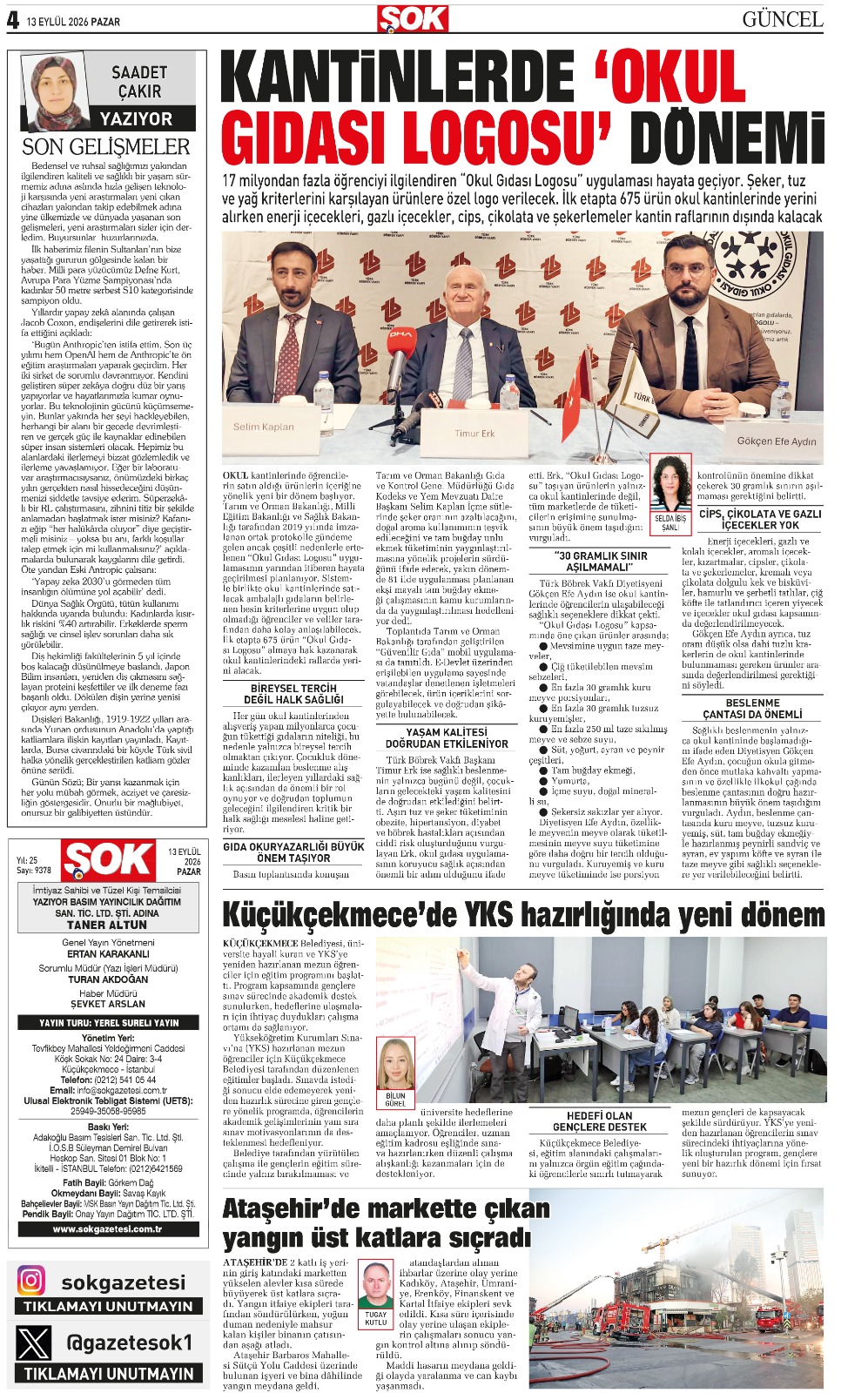 Okul Gıdası Logosu Dönemi